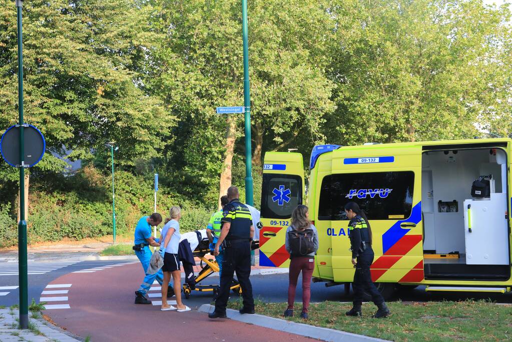 Overstekende mountainbiker aangereden