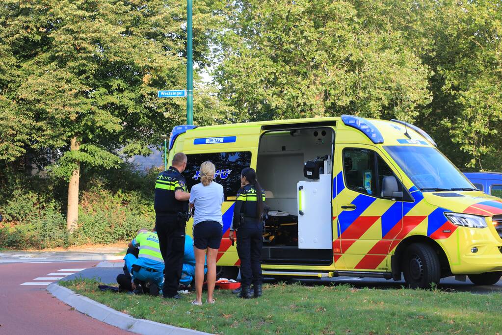 Overstekende mountainbiker aangereden