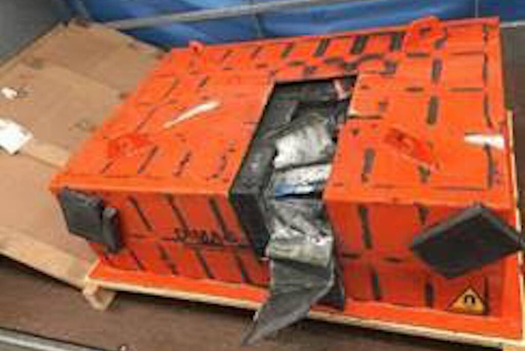 32 kilo crystal meth (3,2 miljoen euro) verstopt in grote magneet