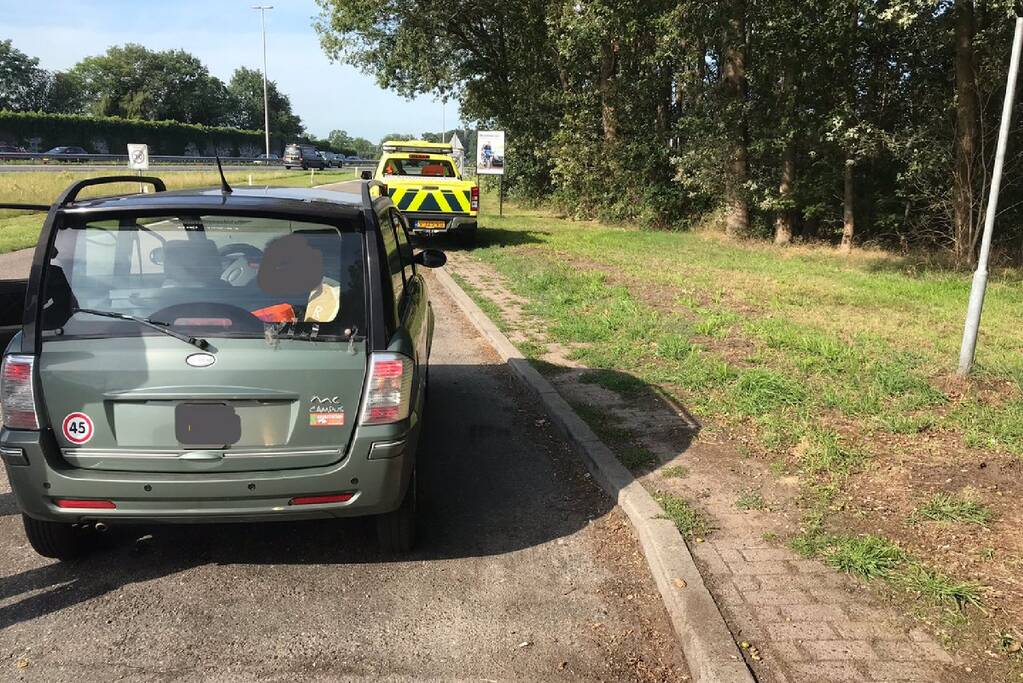 Brommobiel neemt snelweg voor snelste route