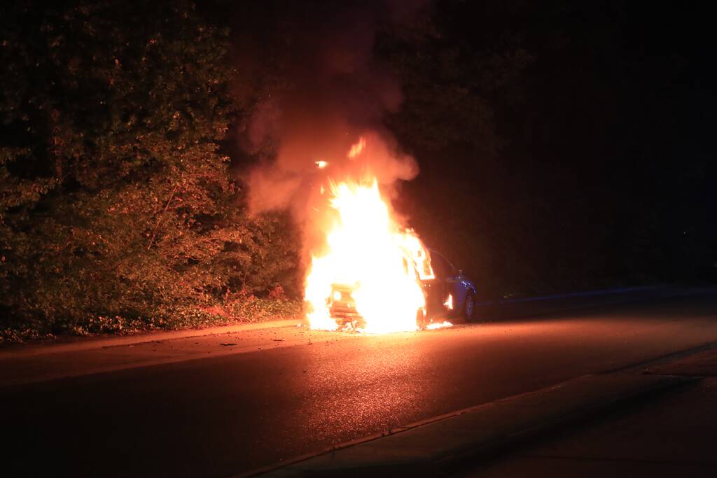 Vier auto's verwoest na vermoedelijk brandstichting