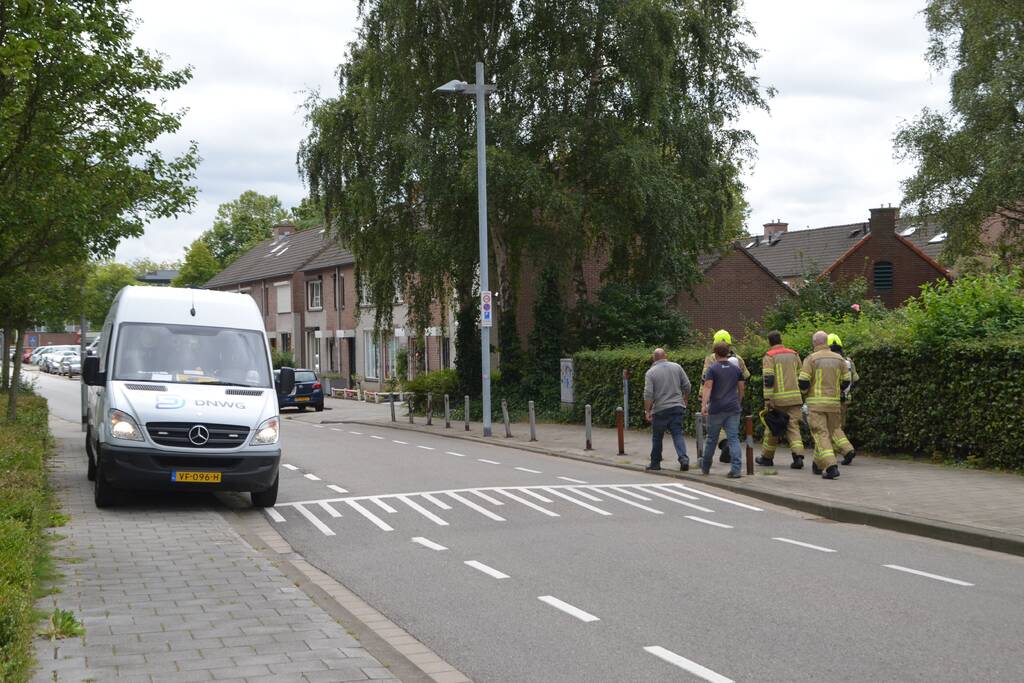Weg afgesloten na gaslucht