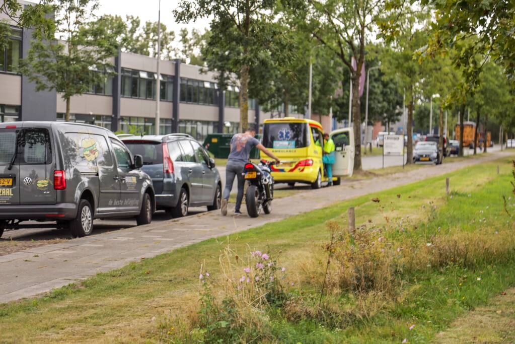 Motorrijder gewond bij valpartij