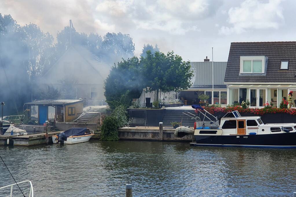 Grote brand in schuur