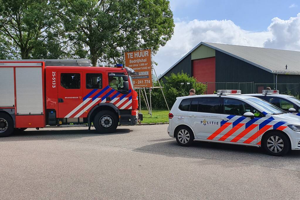 Grote brand in schuur