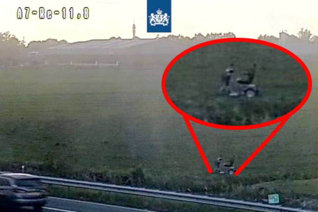 Spectaculaire reddingsactie op snelweg