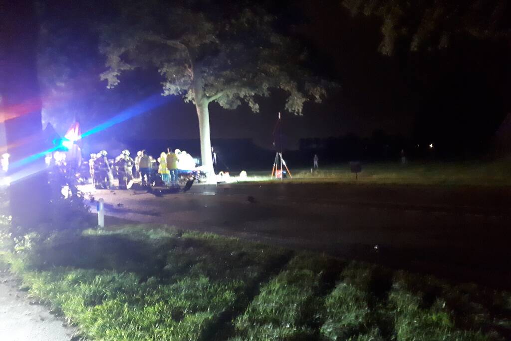 Gewonde na frontale aanrijding