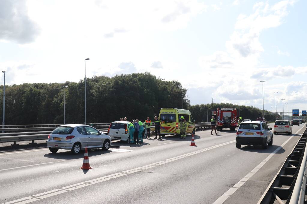 Gewonden bij kop-staartaanrijding