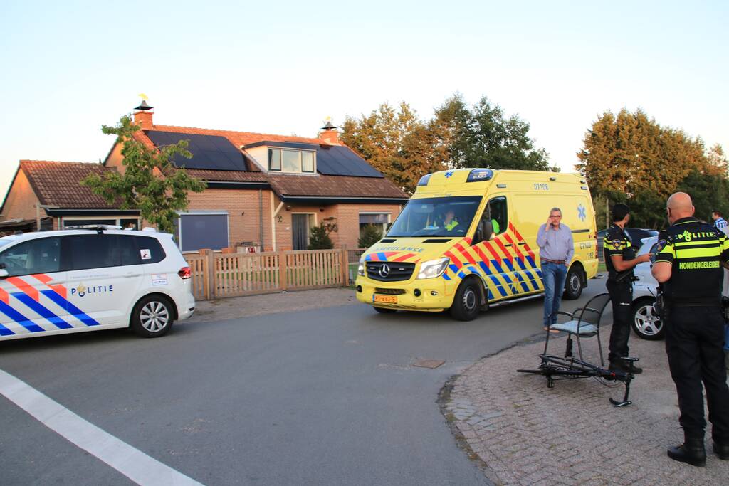 Wielrenner aangereden op kruising