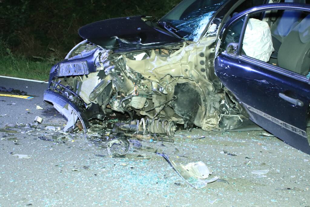 Gewonde bij frontale botsing