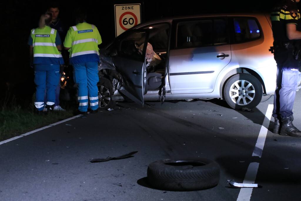 Gewonde bij frontale botsing