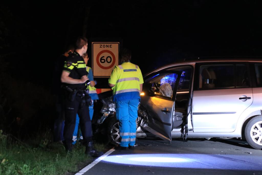 Gewonde bij frontale botsing