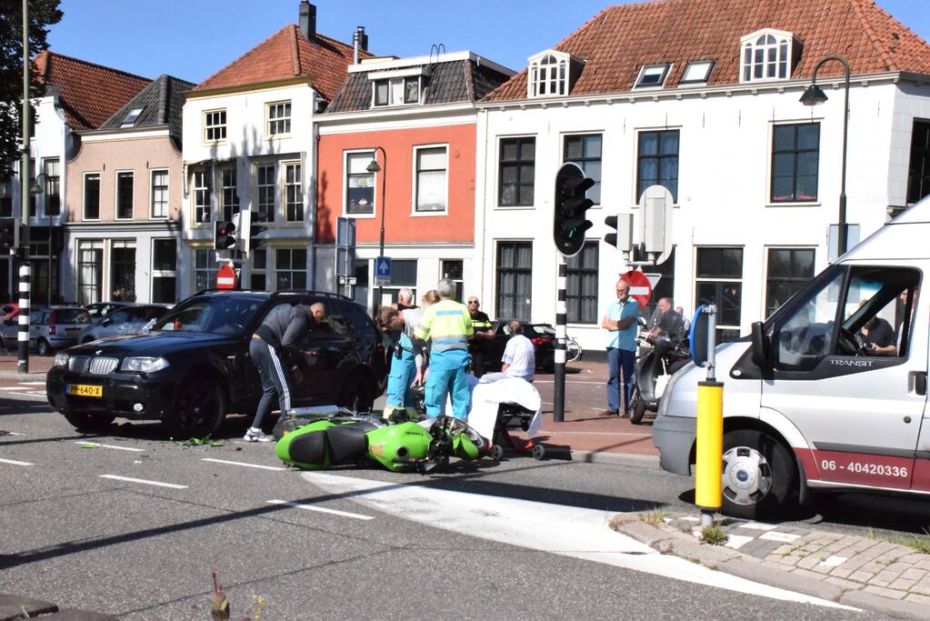 Motorrijder gewond na ongeval