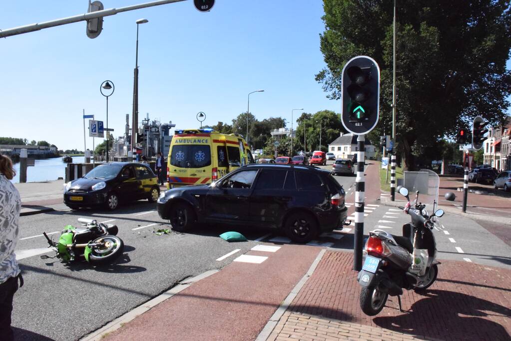 Motorrijder gewond na ongeval