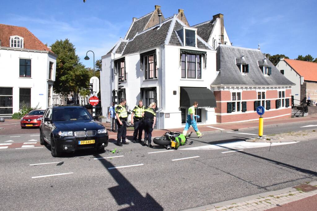 Motorrijder gewond na ongeval