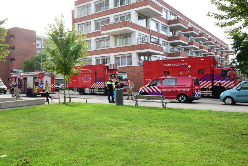 Flatgebouw Zuiderkroon vol water na flinke waterlekkage