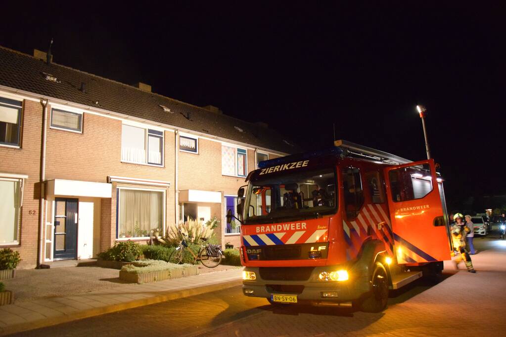 Veel rook in woning na brand