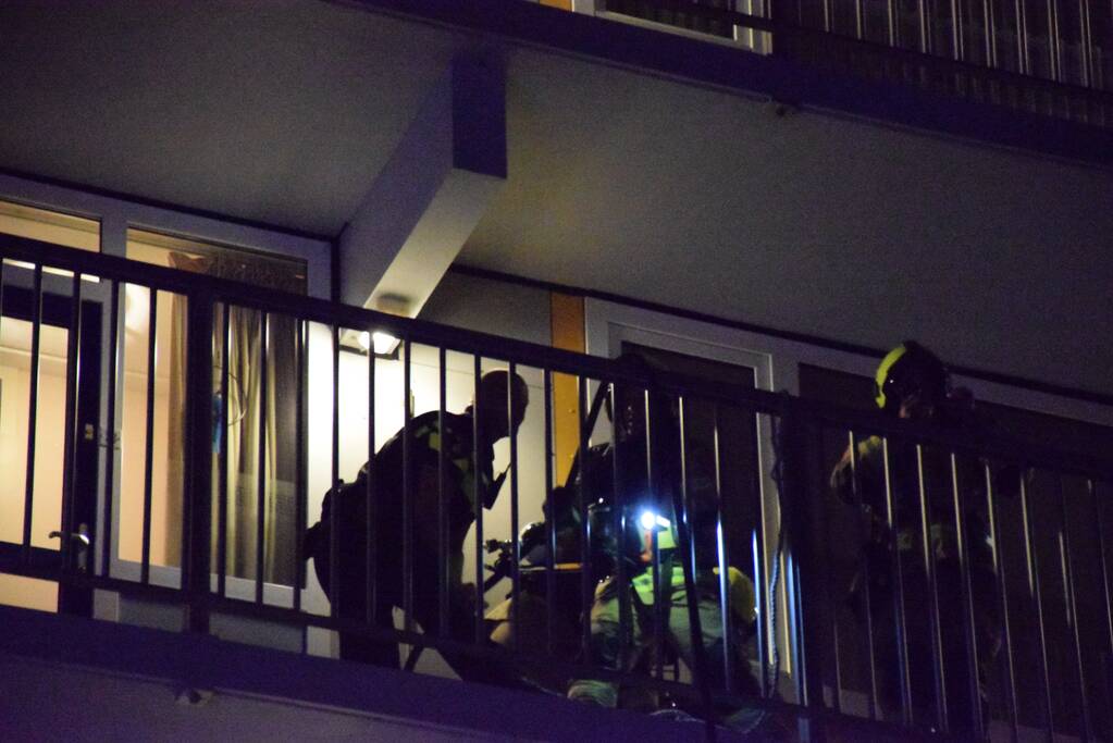 Brand op derde verdieping van flat