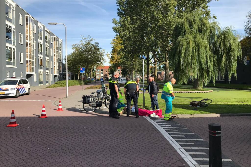 Fietser gewond na aanrijding met auto