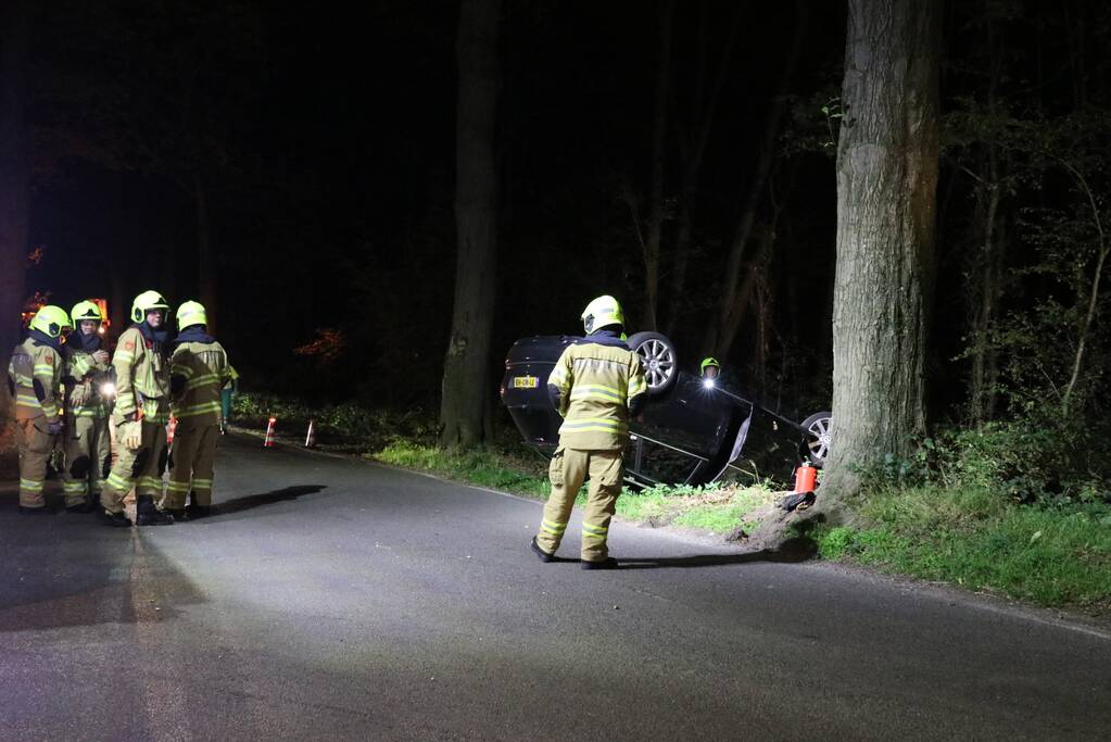 Bestuurder (21) aangehouden bij eenzijdig ongeval