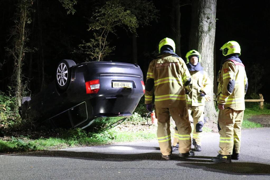 Bestuurder (21) aangehouden bij eenzijdig ongeval