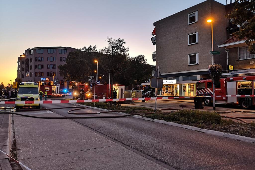 Grote brand in restaurant PepiÂ’s