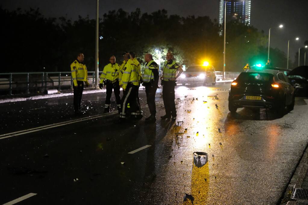 Ravage na zwaar ongeval op Schenkviaduct
