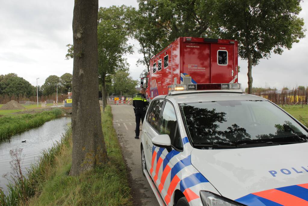 Graafmachine raakt hoofd gasleiding