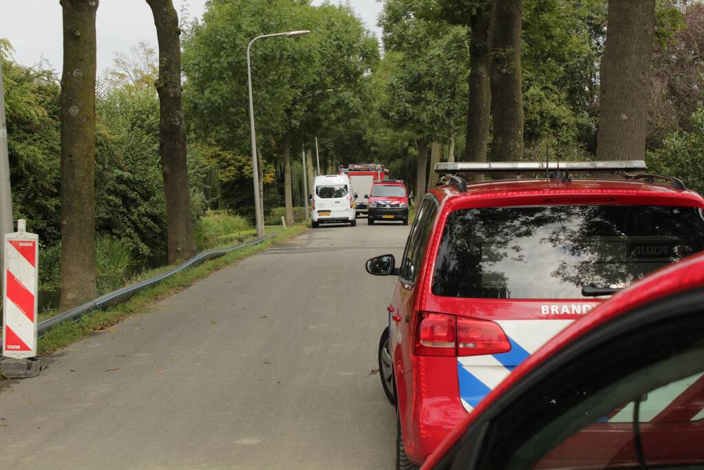 Graafmachine raakt hoofd gasleiding