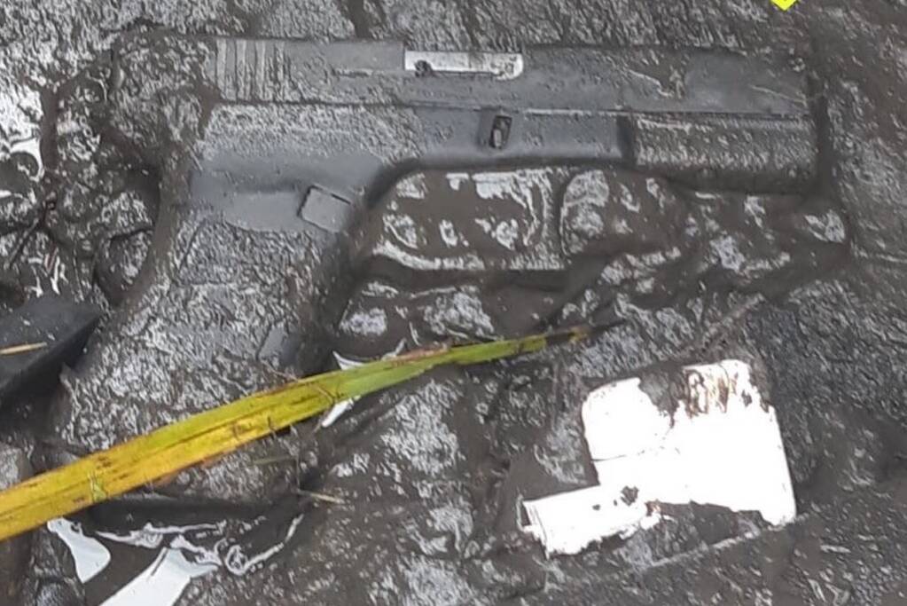 Wapen gevonden bij verkeersongeval