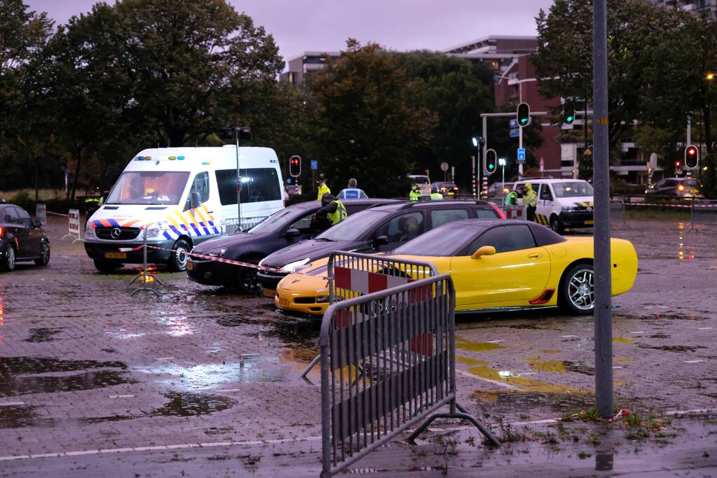 Grote controle op parkeerplaats