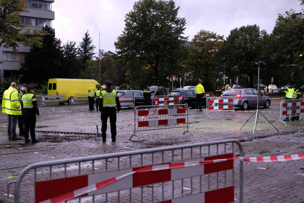 Grote controle op parkeerplaats