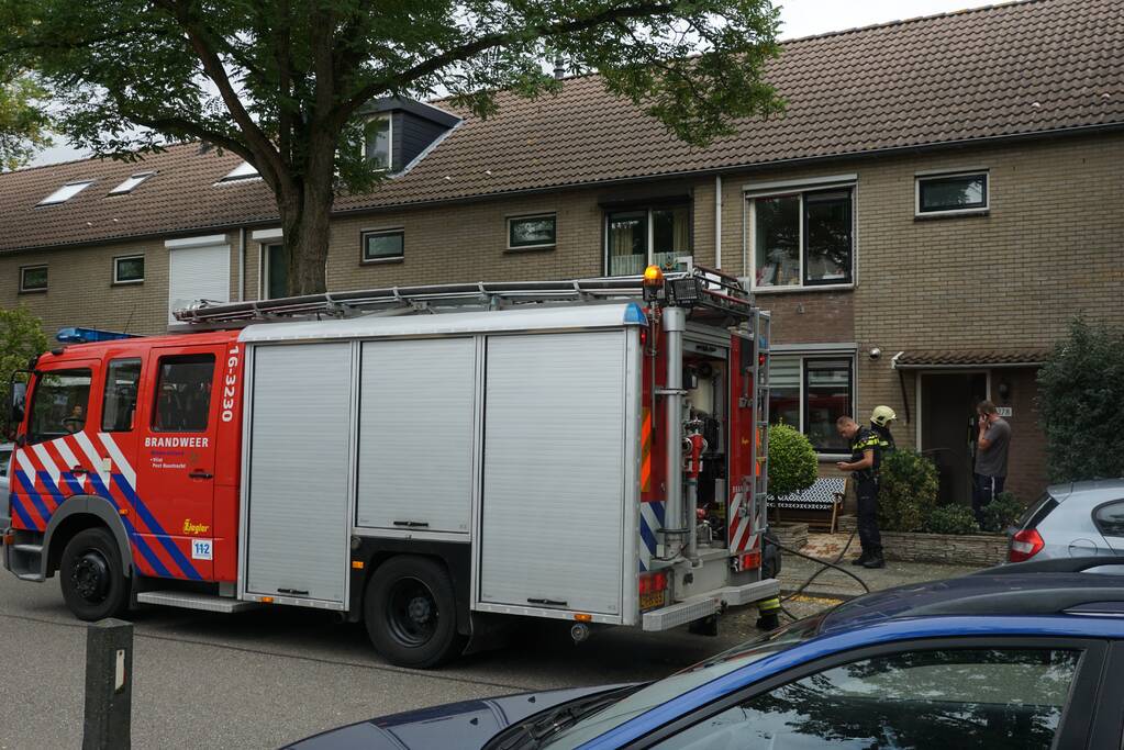 Brand in woning snel geblust