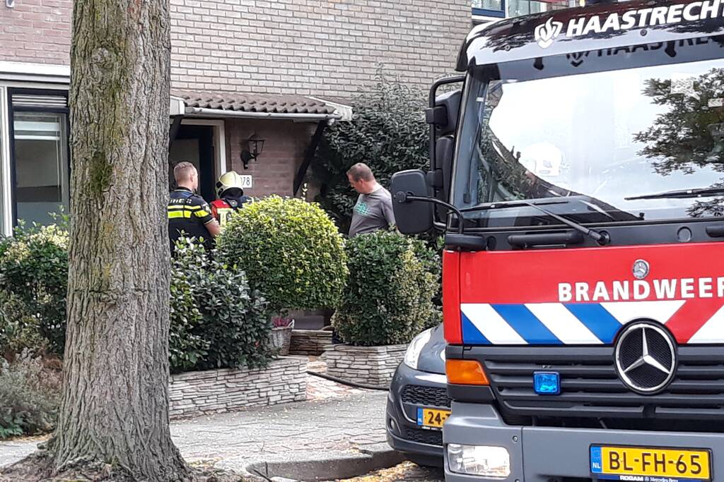Brand in woning snel geblust
