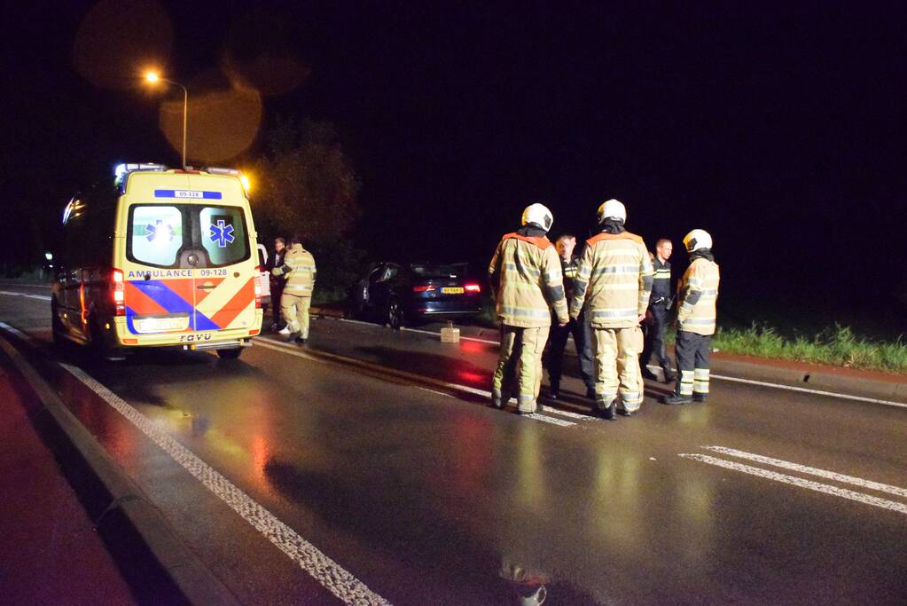 Gewonde na frontale aanrijding