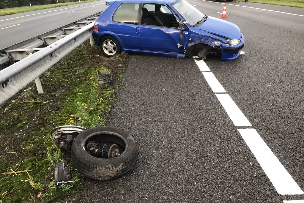 Flinke schade na uitwijkmanoeuvre