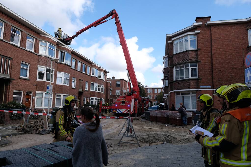 Brand in keuken portiekwoning in Oostbroek-Noord