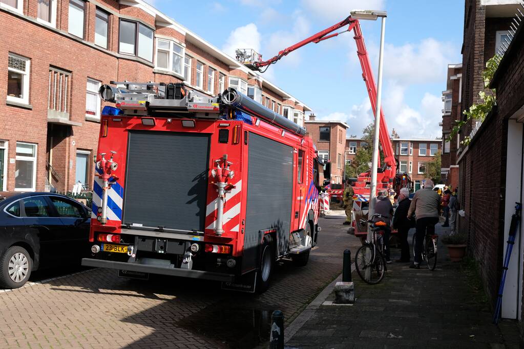 Brand in keuken portiekwoning in Oostbroek-Noord