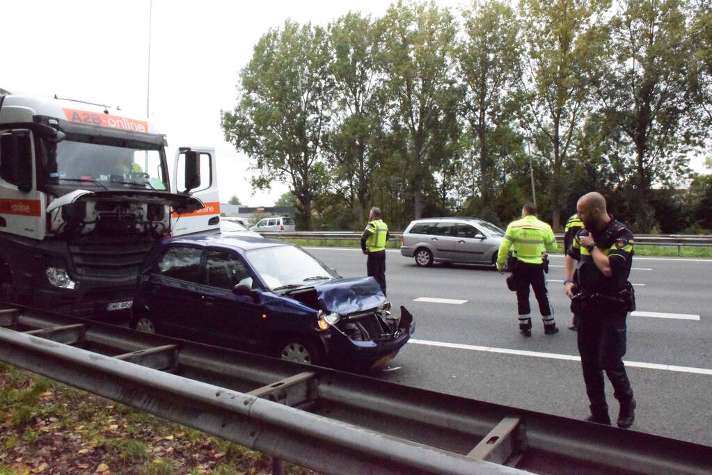 Meerdere voertuigen betrokken bij aanrijding