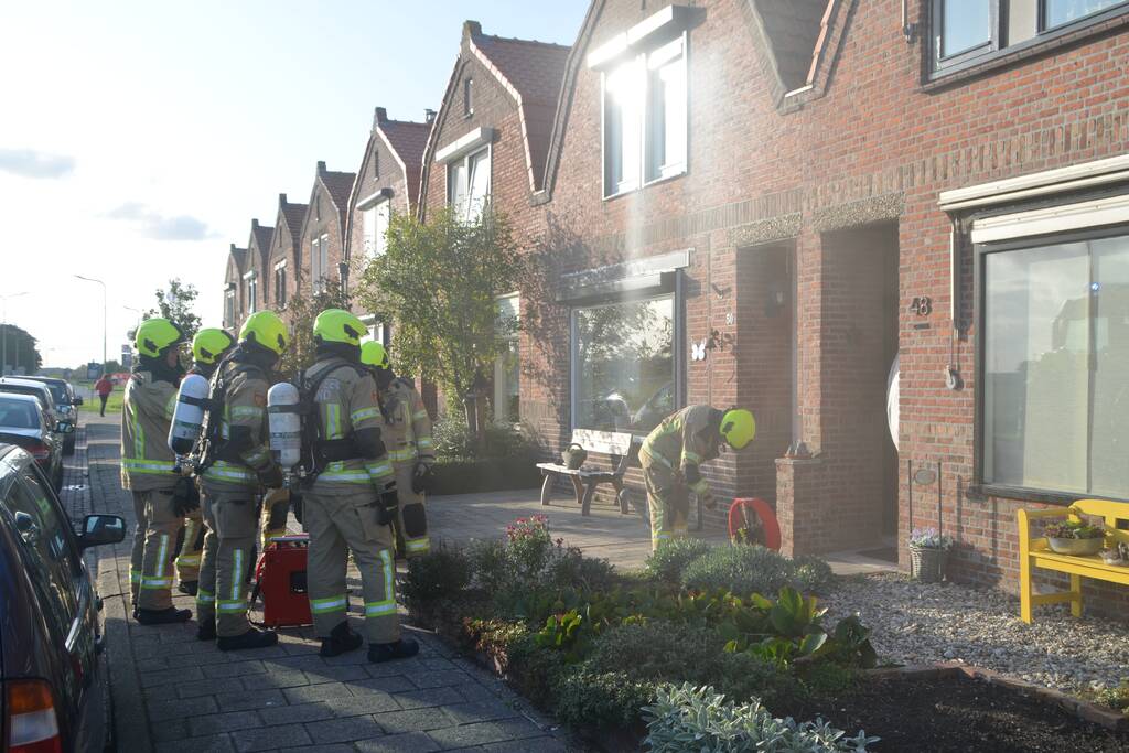 Brand in meterkast van woning