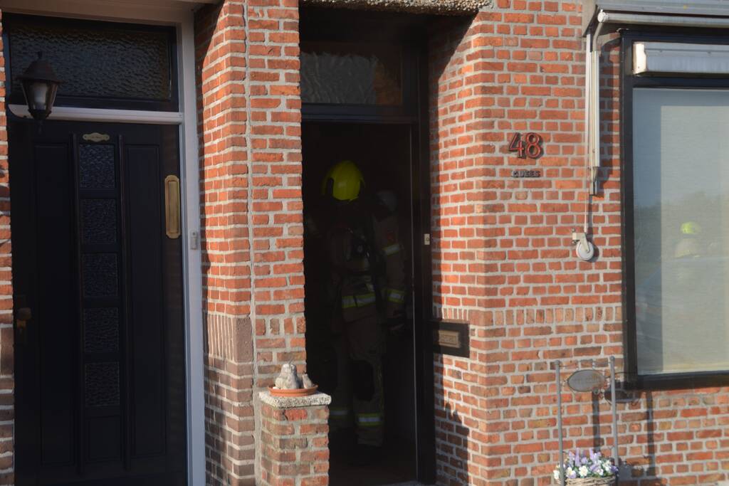 Brand in meterkast van woning