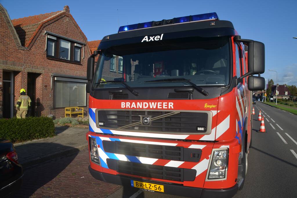 Brand in meterkast van woning