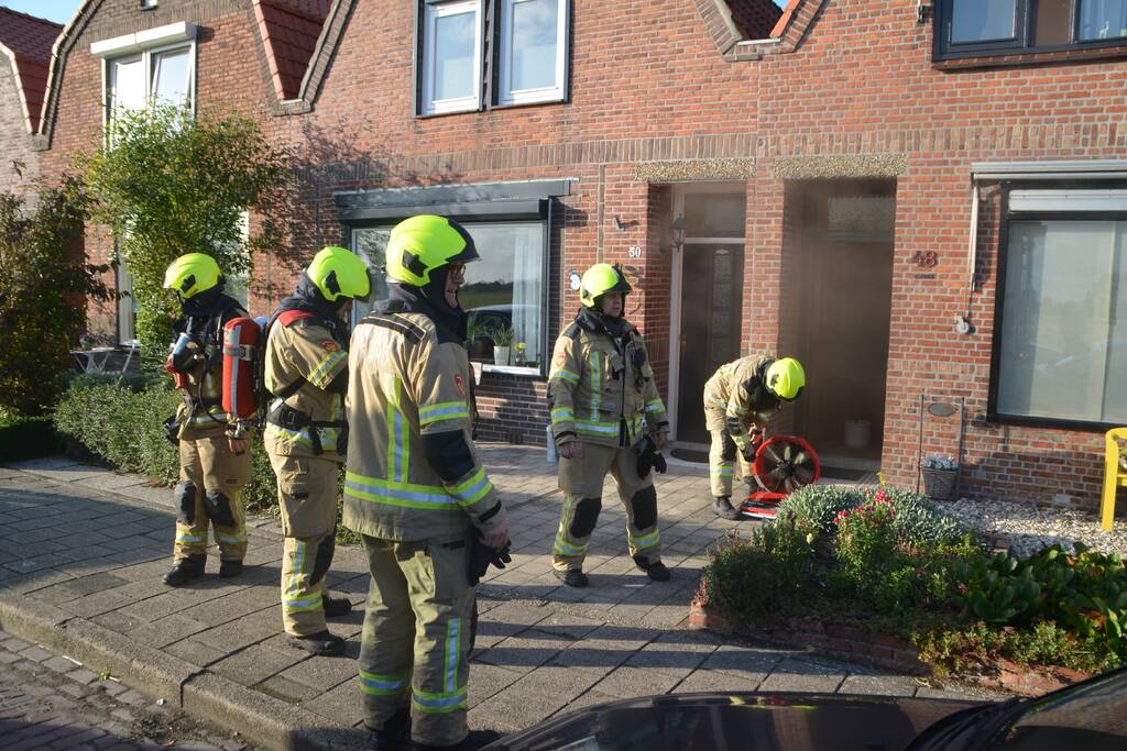 Brand in meterkast van woning