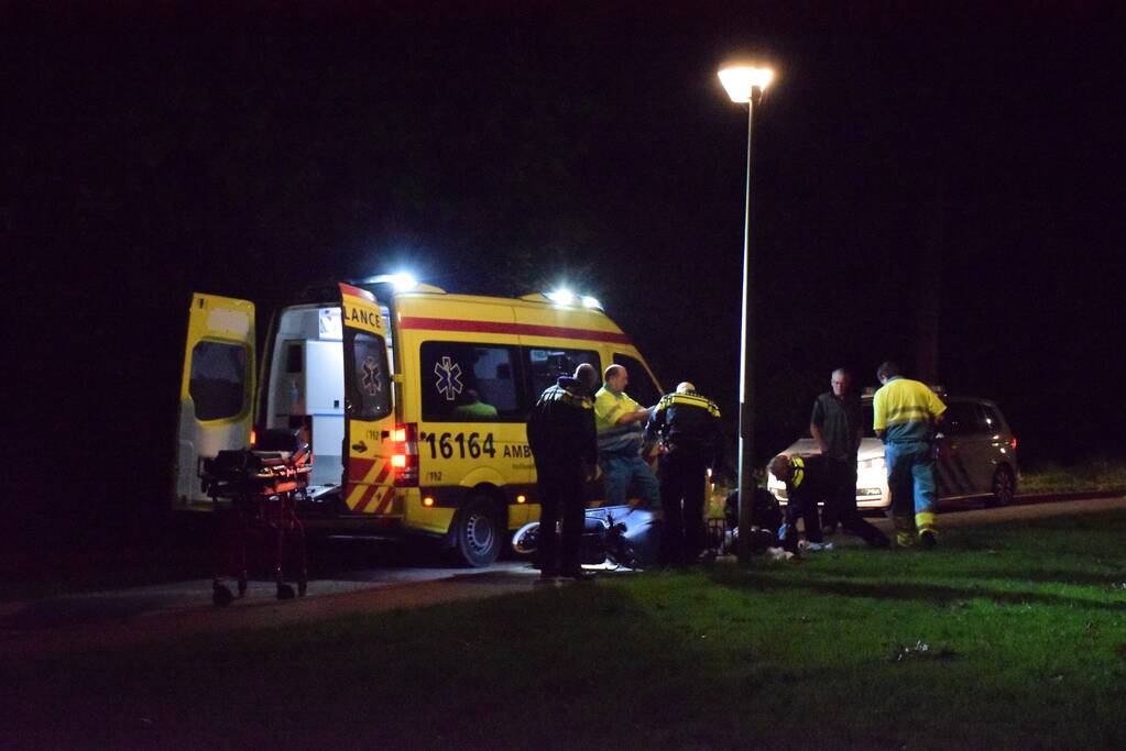 Scooterijder zwaargewond na eenzijdig ongeval