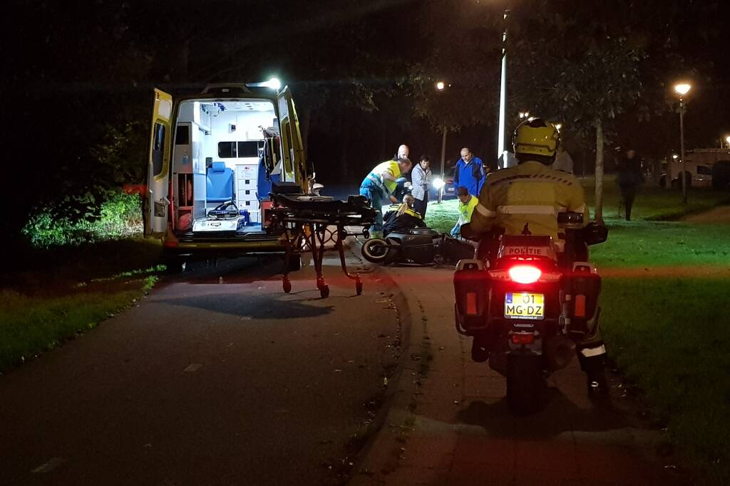Scooterijder zwaargewond na eenzijdig ongeval