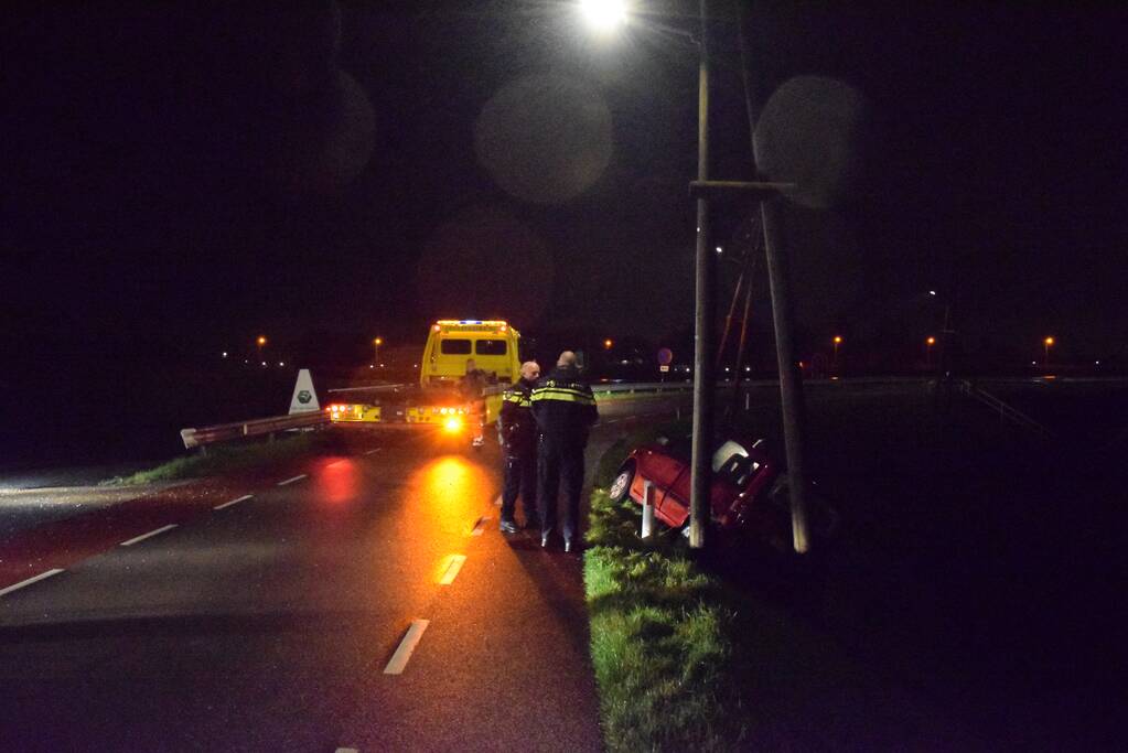 Opnieuw ongeval op dijk ondanks waarschuwingsborden