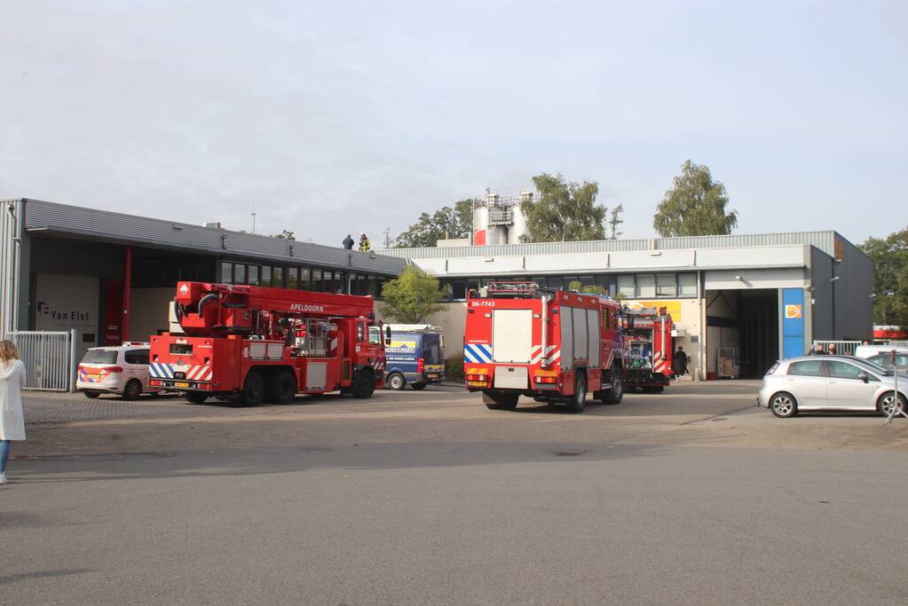 Brand op dak bedrijfspand tijdens werkzaamheden