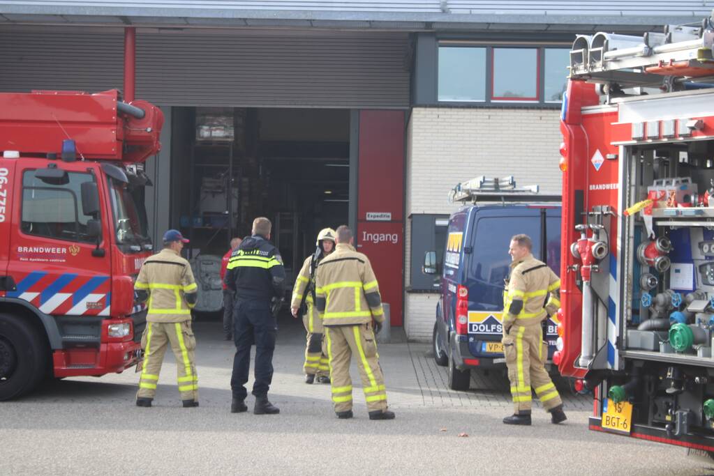Brand op dak bedrijfspand tijdens werkzaamheden