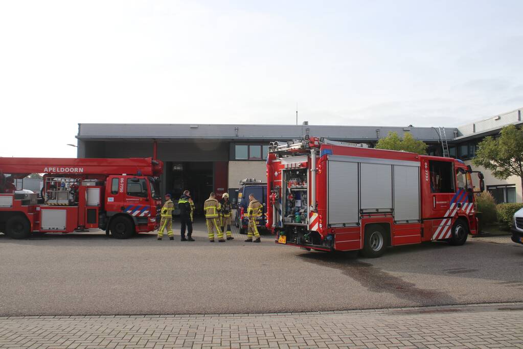 Brand op dak bedrijfspand tijdens werkzaamheden