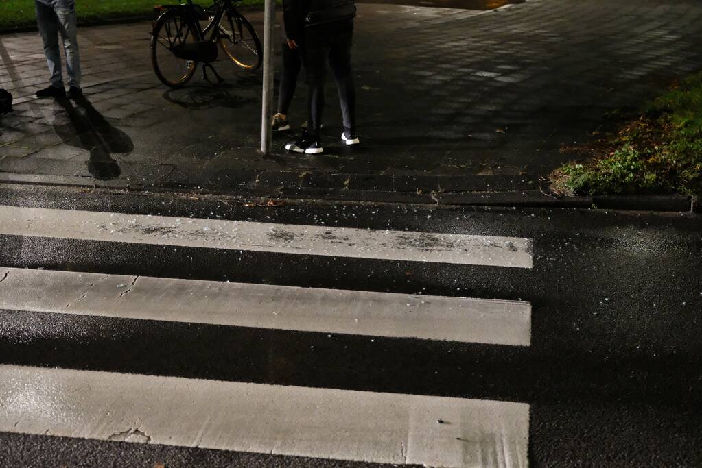 Fietser geschept door auto